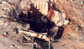 The destroyed Titan II missile silo following the explosion (Author unknown)